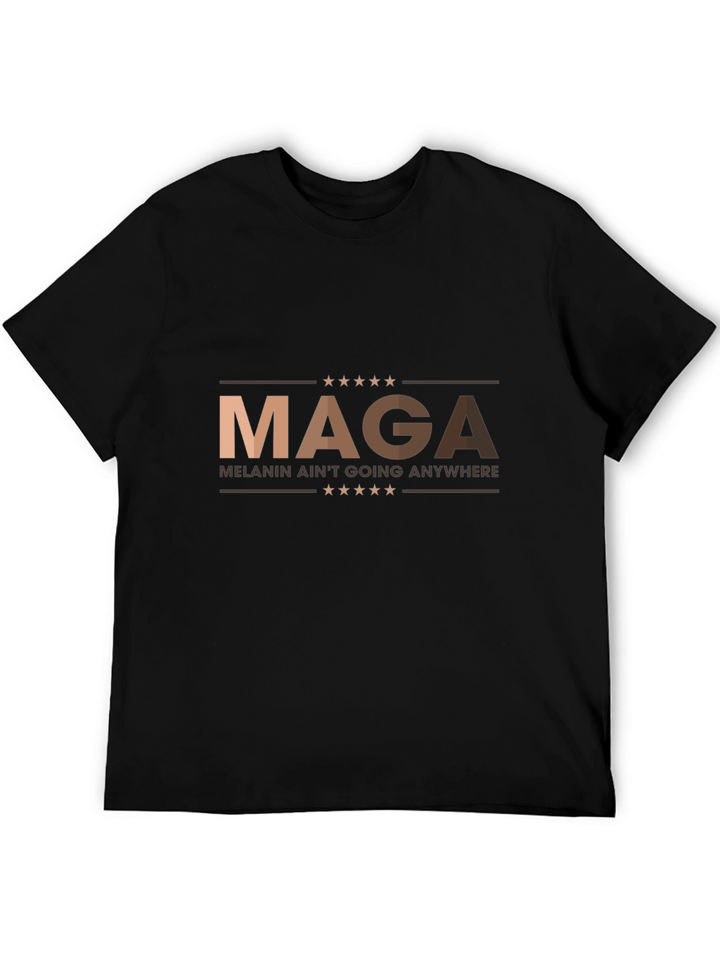 MAGA Melanin Pride Black Graphic Tee