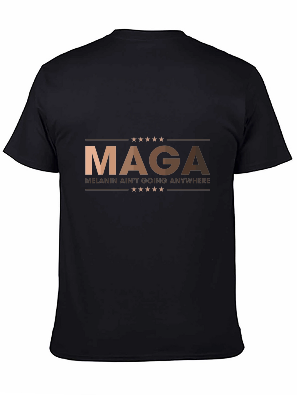 MAGA Melanin Pride Black Graphic Tee