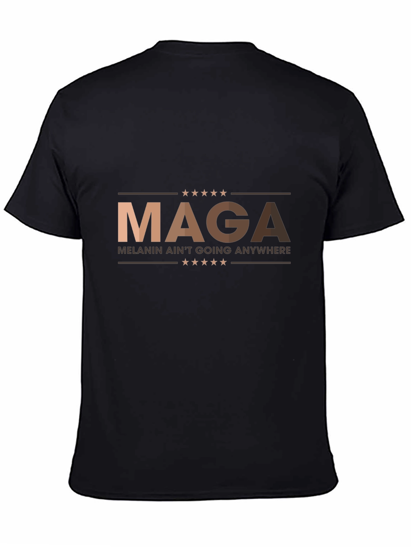 MAGA Melanin Pride Black Graphic Tee