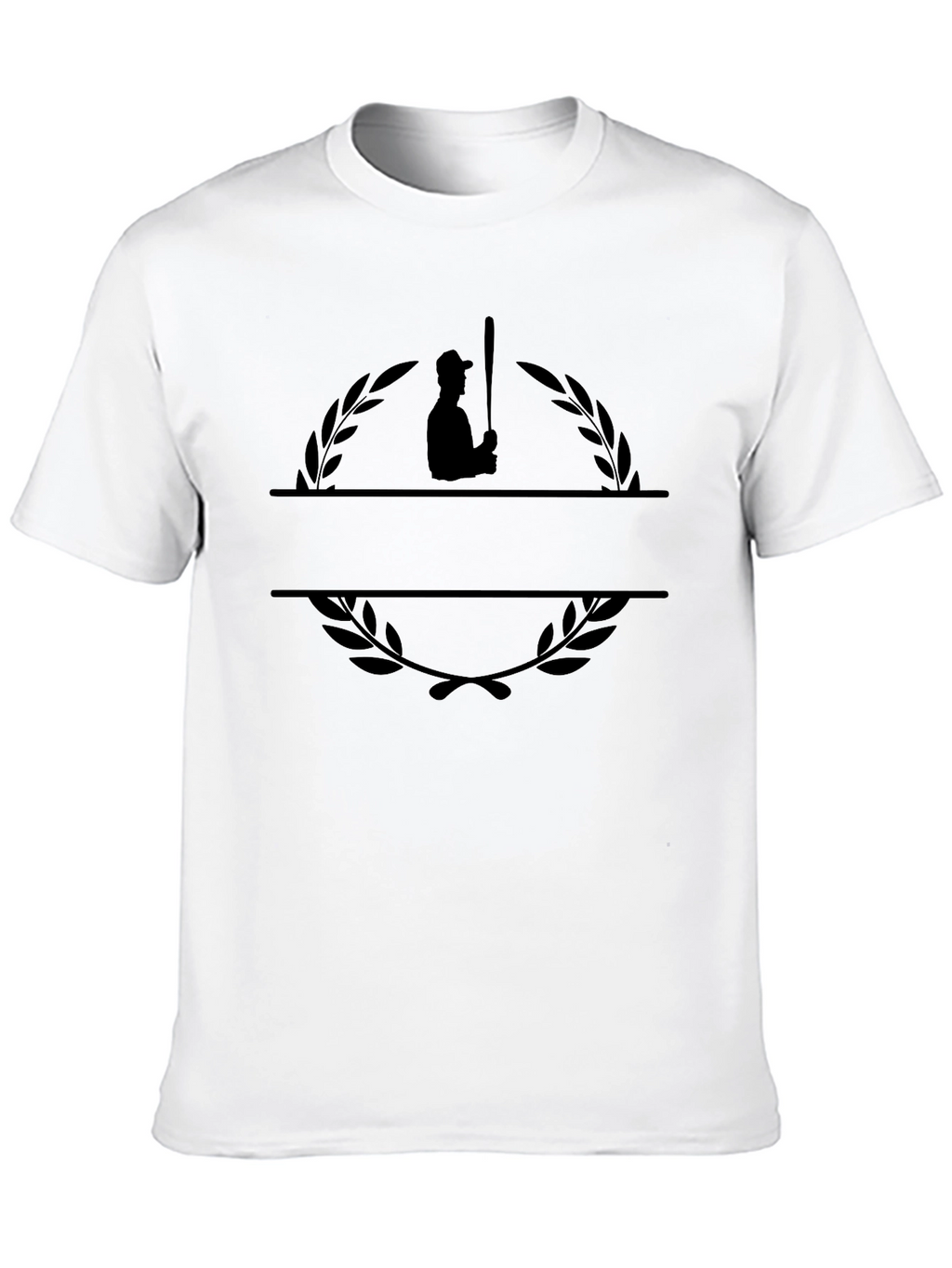 Baseball Player Wreath Graphic Tee