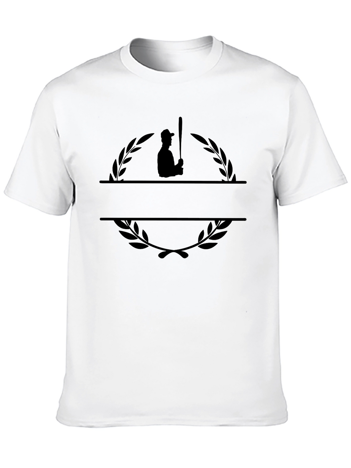 Baseball Player Wreath Graphic Tee