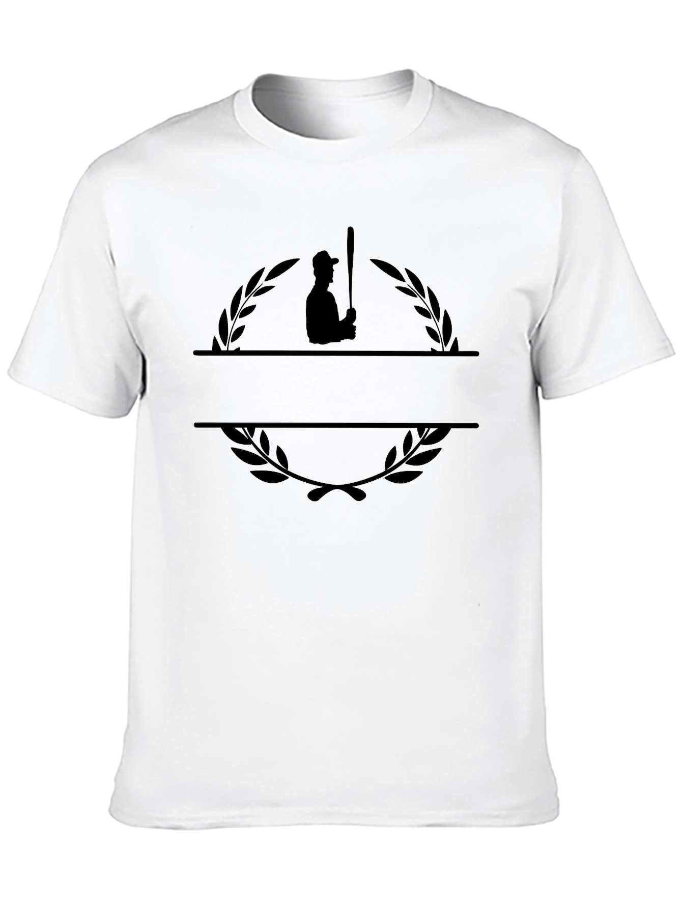 Baseball Player Wreath Graphic Tee