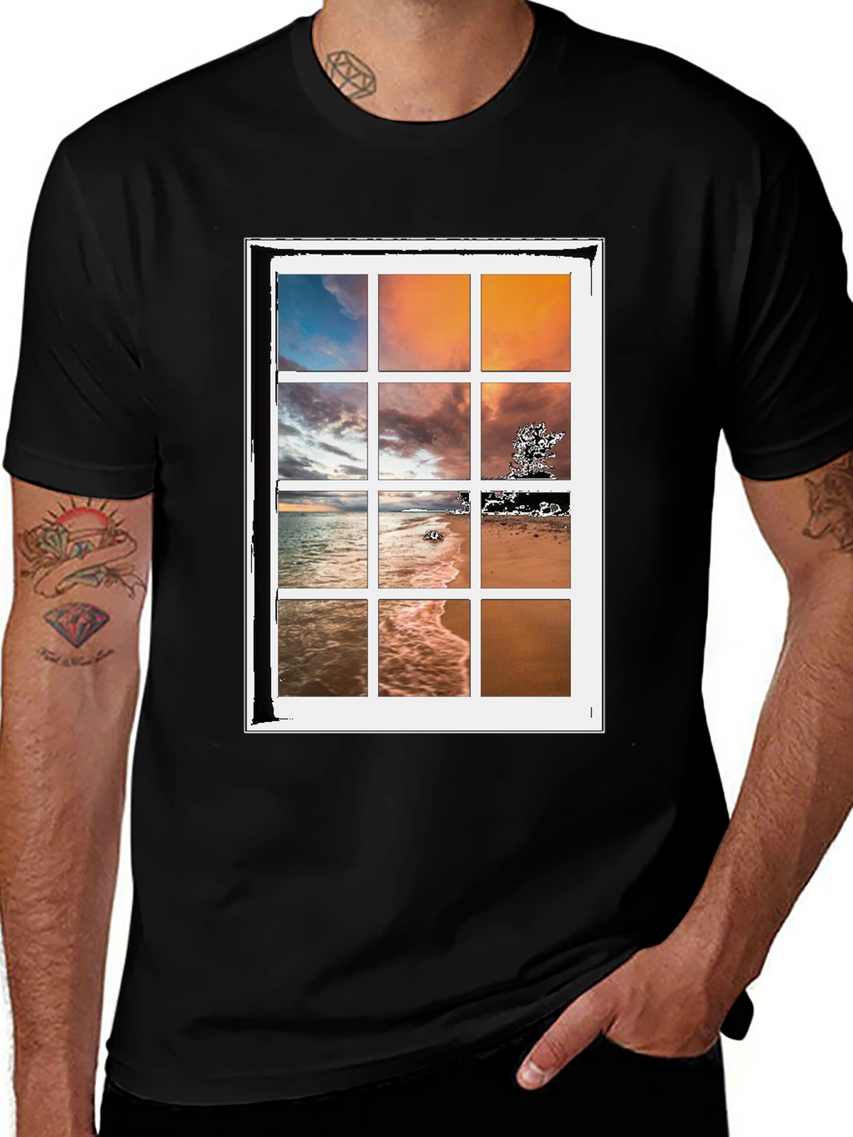 Coastal View T-Shirt: Window to Paradise