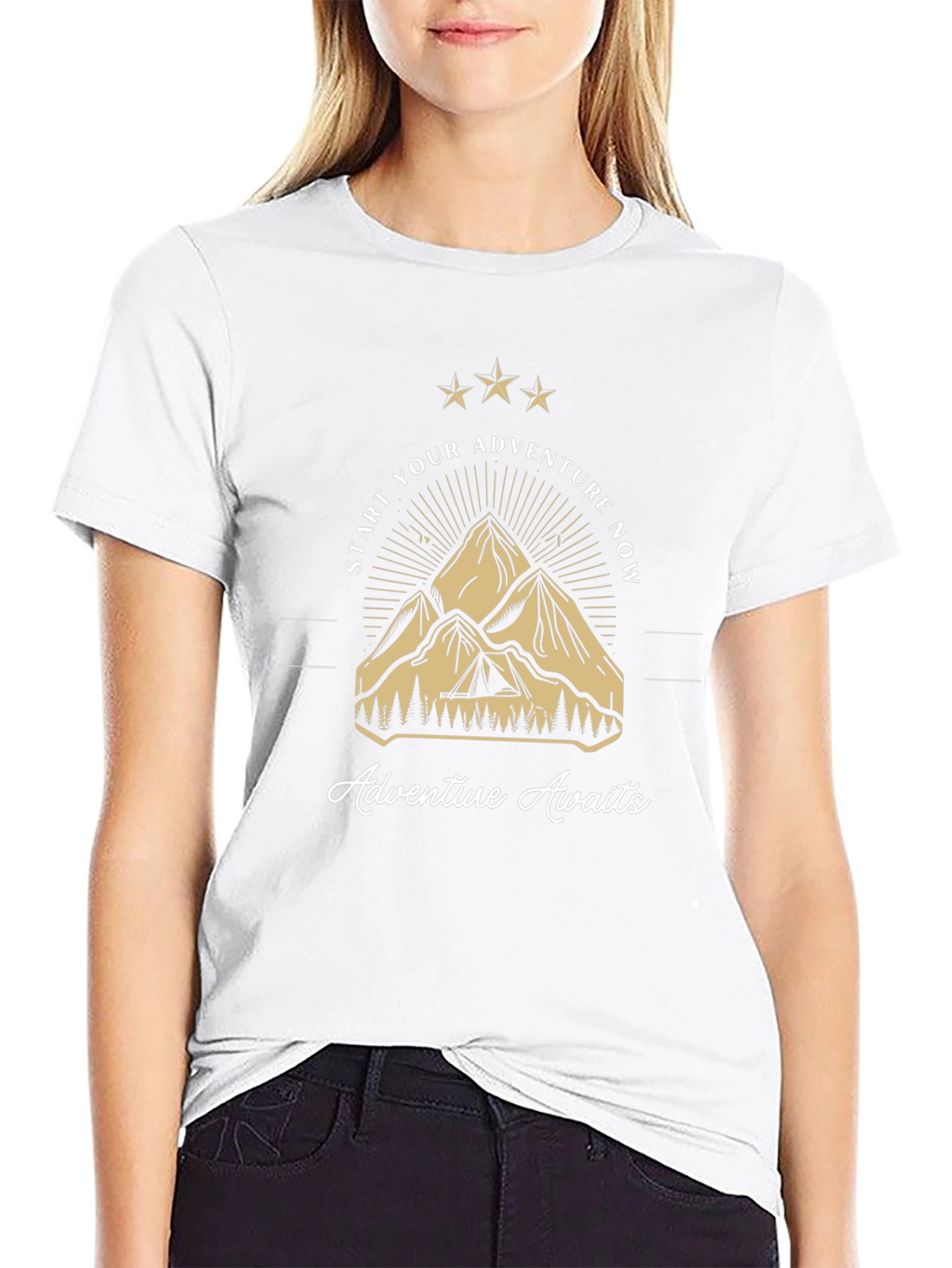 Adventure Awaits Mountain Graphic Tee