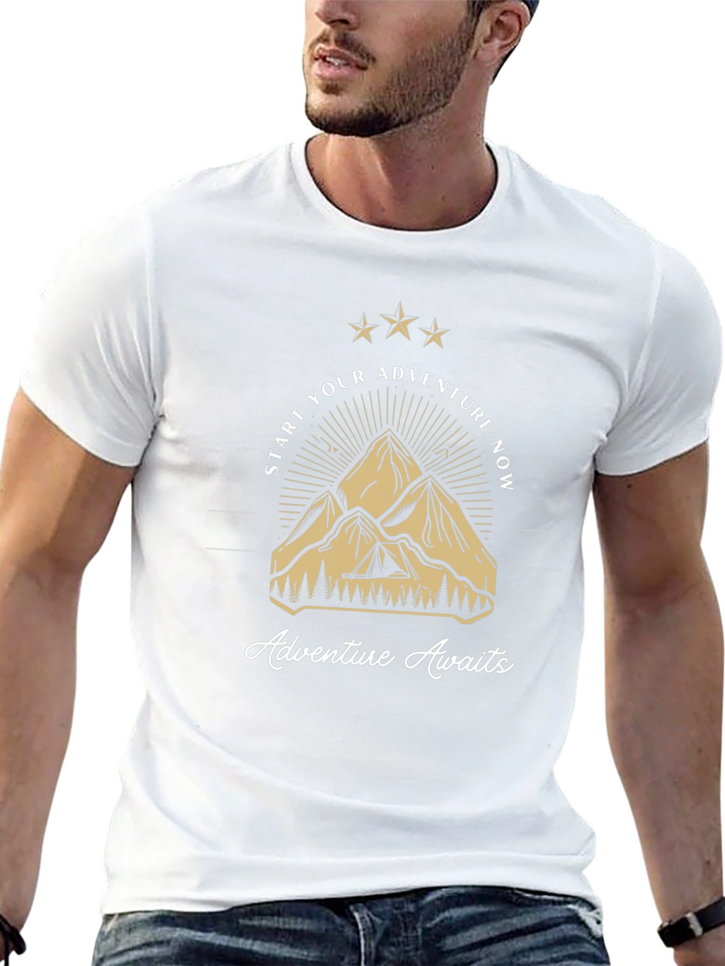 Adventure Awaits Mountain Graphic Tee