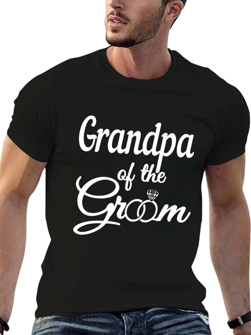 Grandpa of the Groom T-Shirt - Wedding Party Apparel