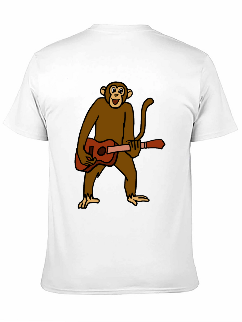 Monkey Guitar Player Graphic T-Shirt