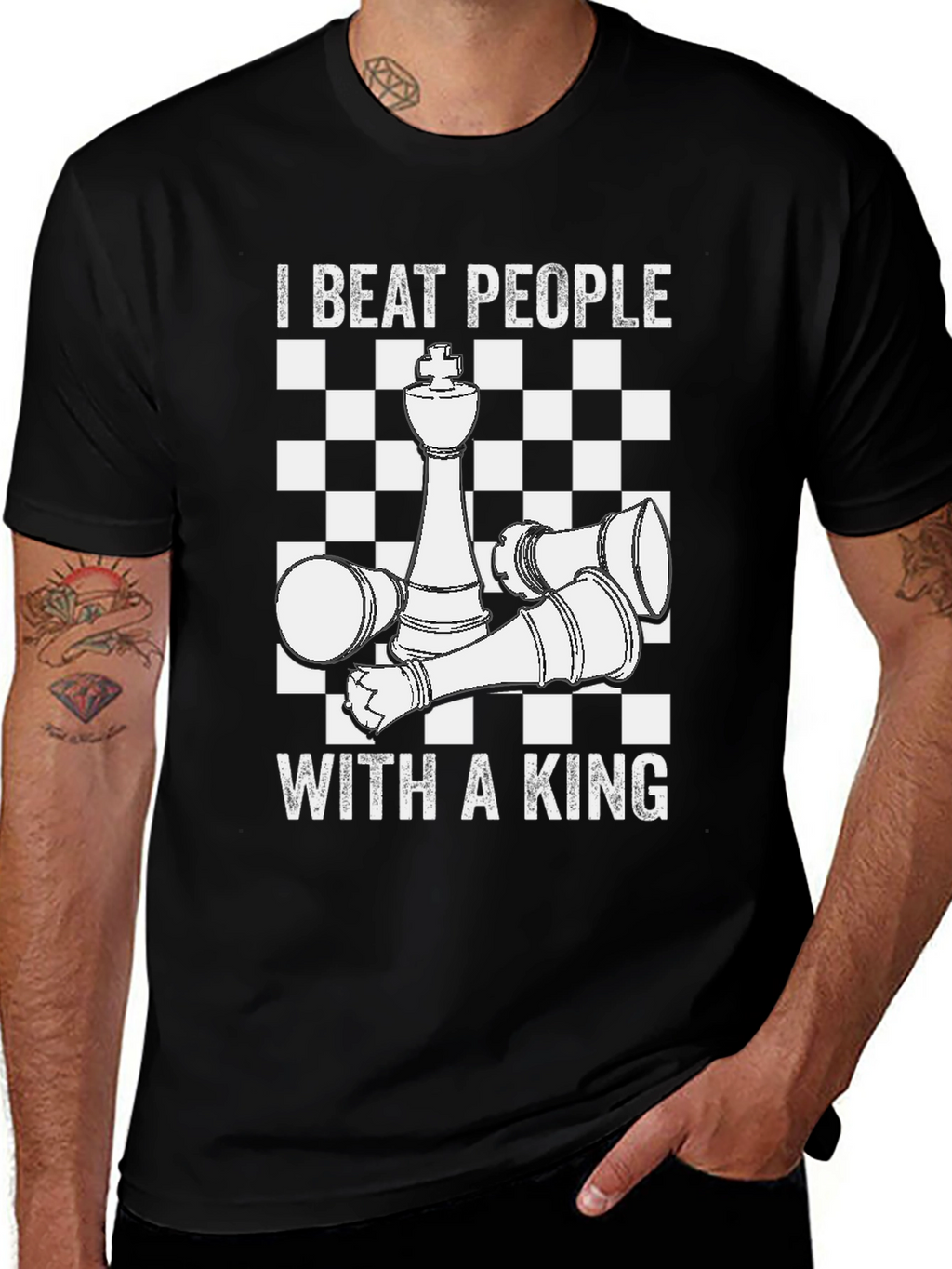 Chess King T-Shirt - I Beat People