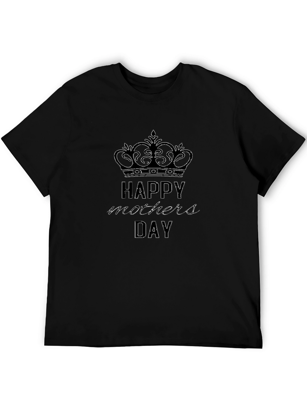 Happy Mothers Day T-Shirt - Crown Design