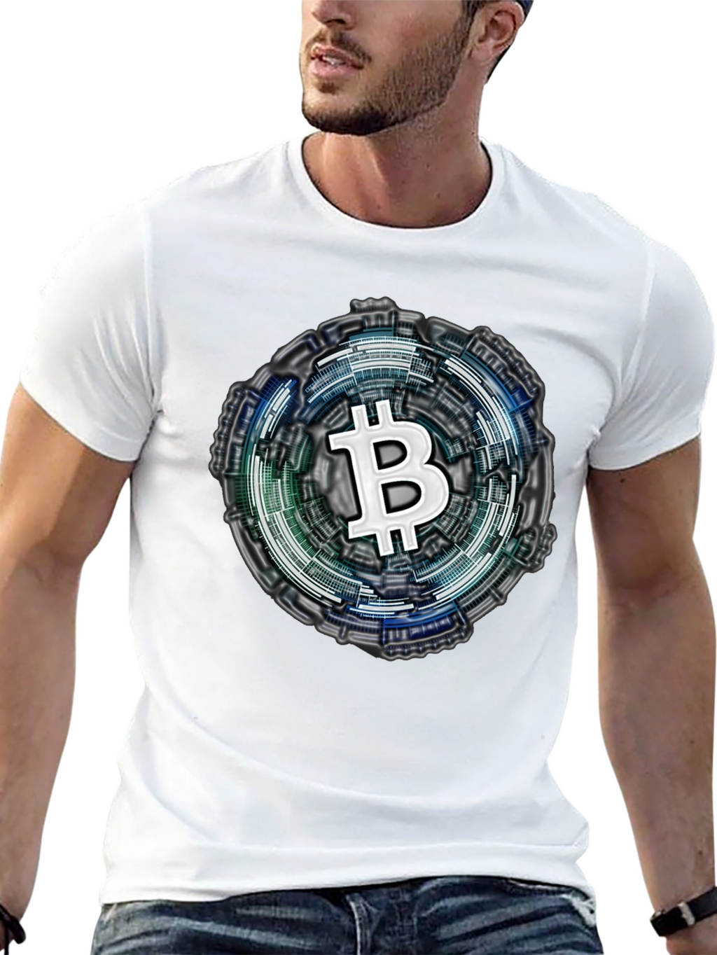 Bitcoin Crypto Tee - Tech Style