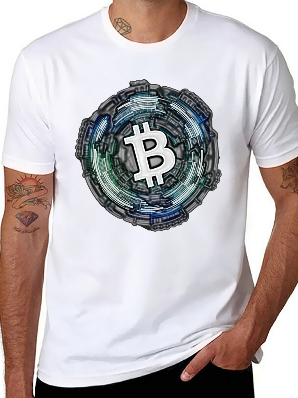 Bitcoin Crypto Tee - Tech Style