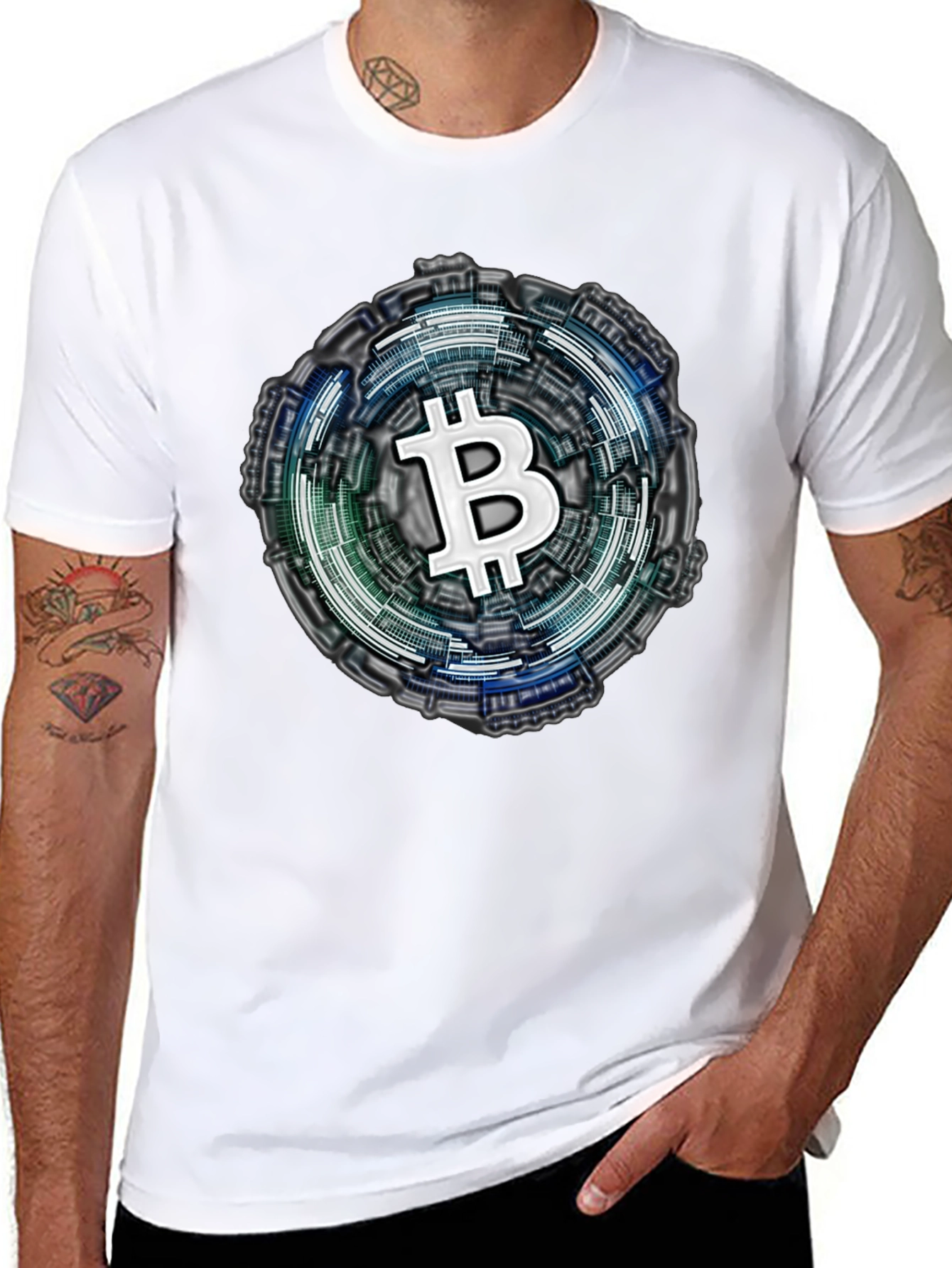Bitcoin Crypto Tee - Tech Style