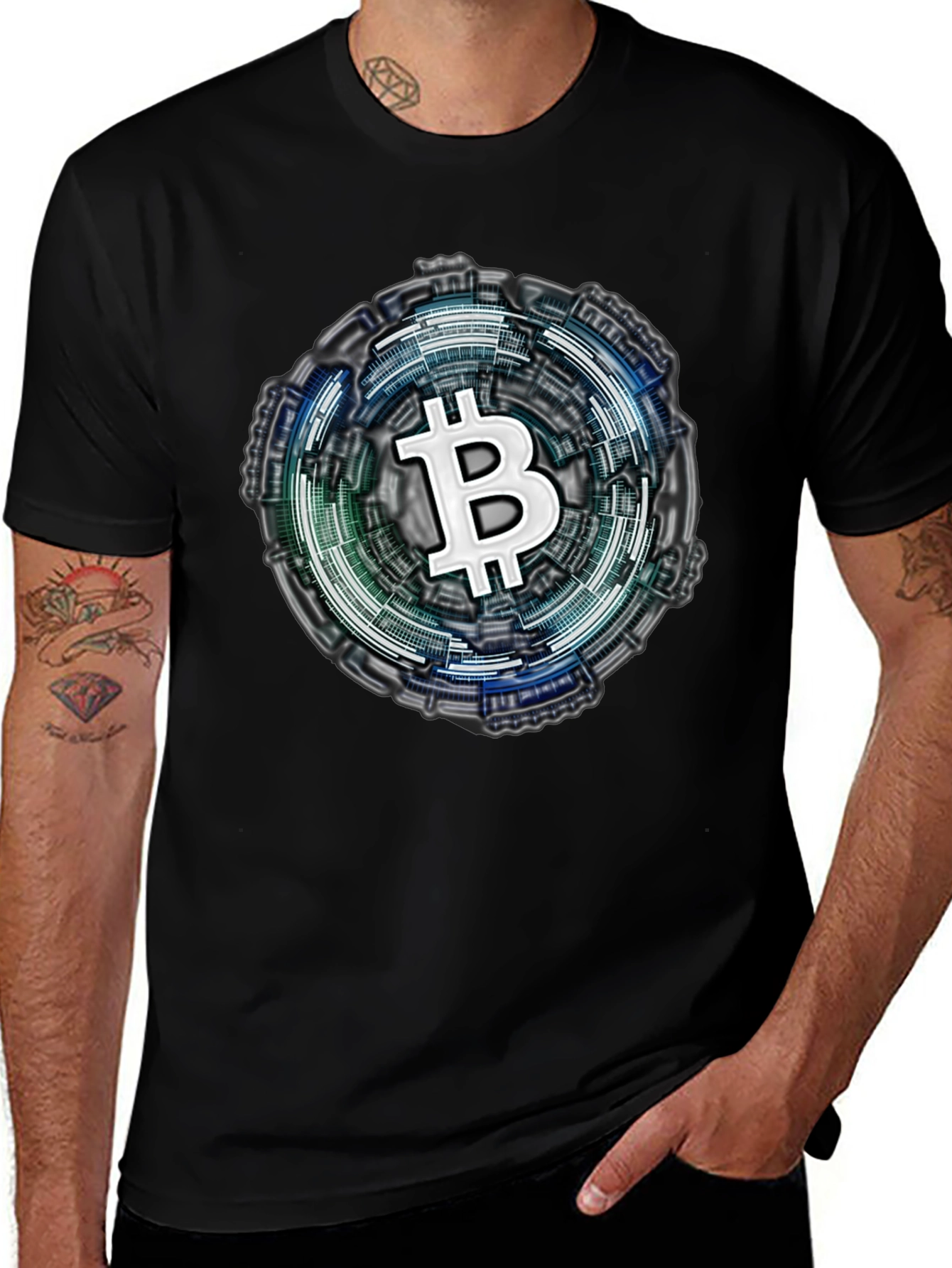 Bitcoin Crypto Tee - Tech Style