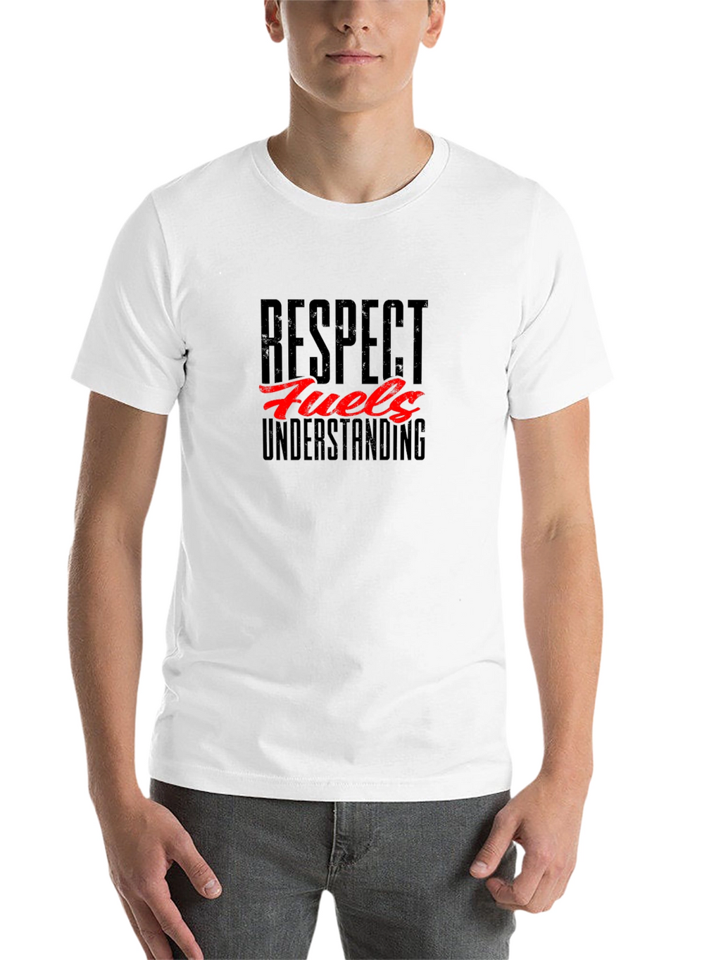 Respect Fuels Understanding Black Graphic T-Shirt