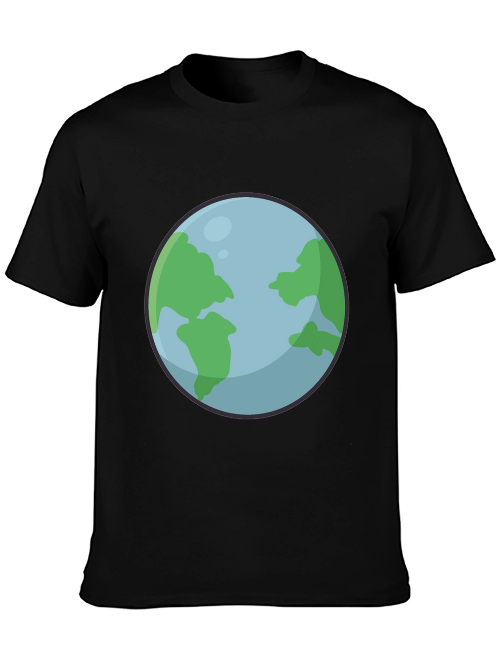 Earth Graphic Black T-Shirt