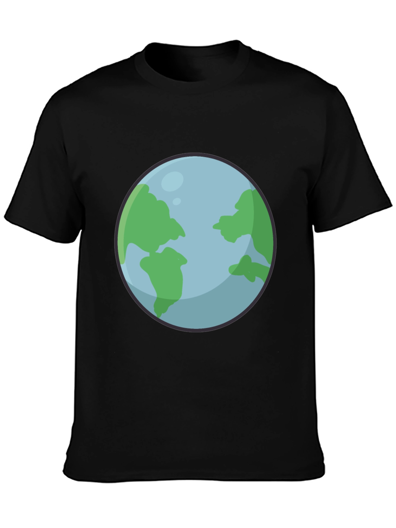 Earth Graphic Black T-Shirt