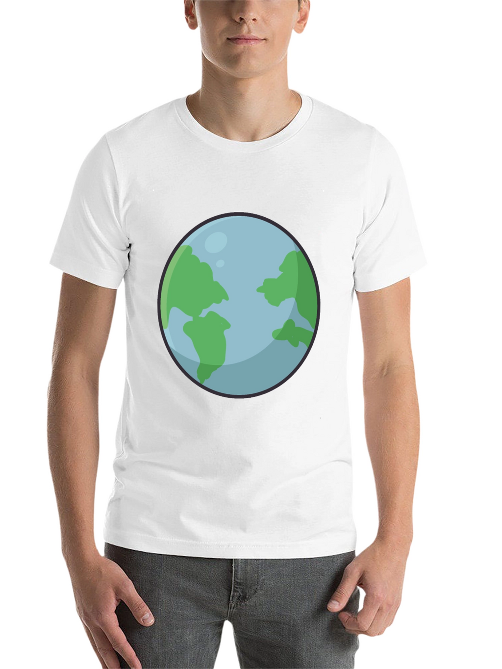 Earth Graphic Black T-Shirt