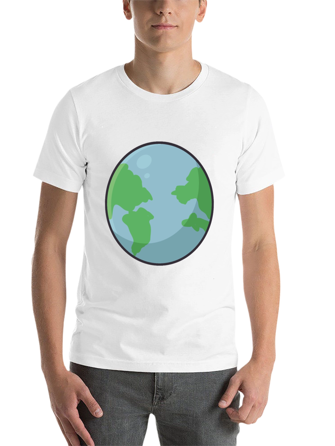 Earth Graphic Black T-Shirt