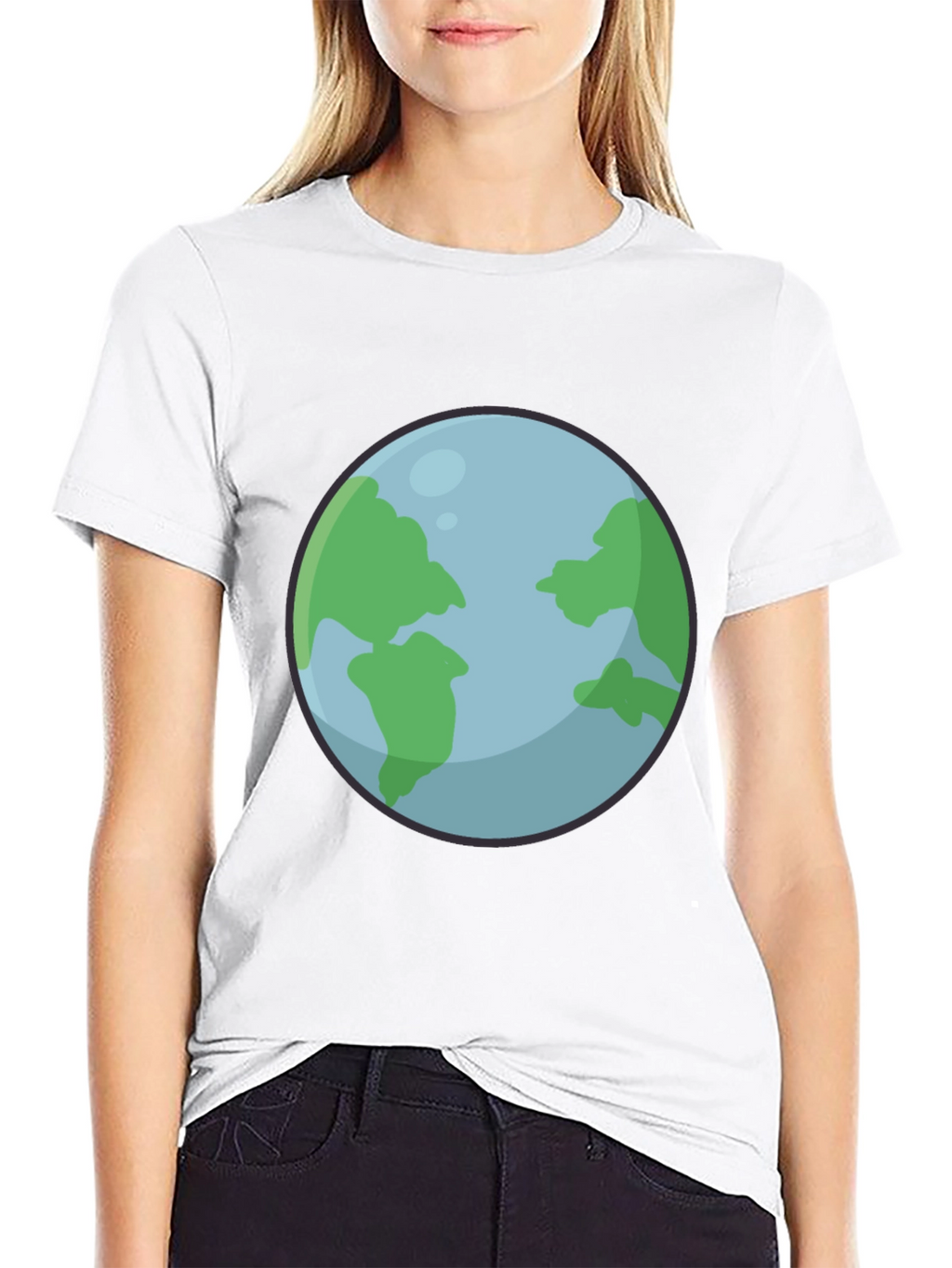 Earth Graphic Black T-Shirt
