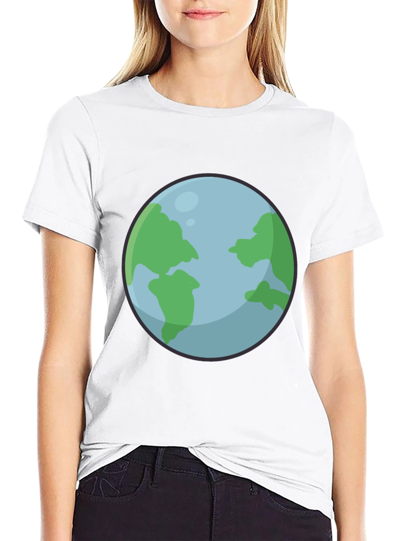 Earth Graphic Black T-Shirt
