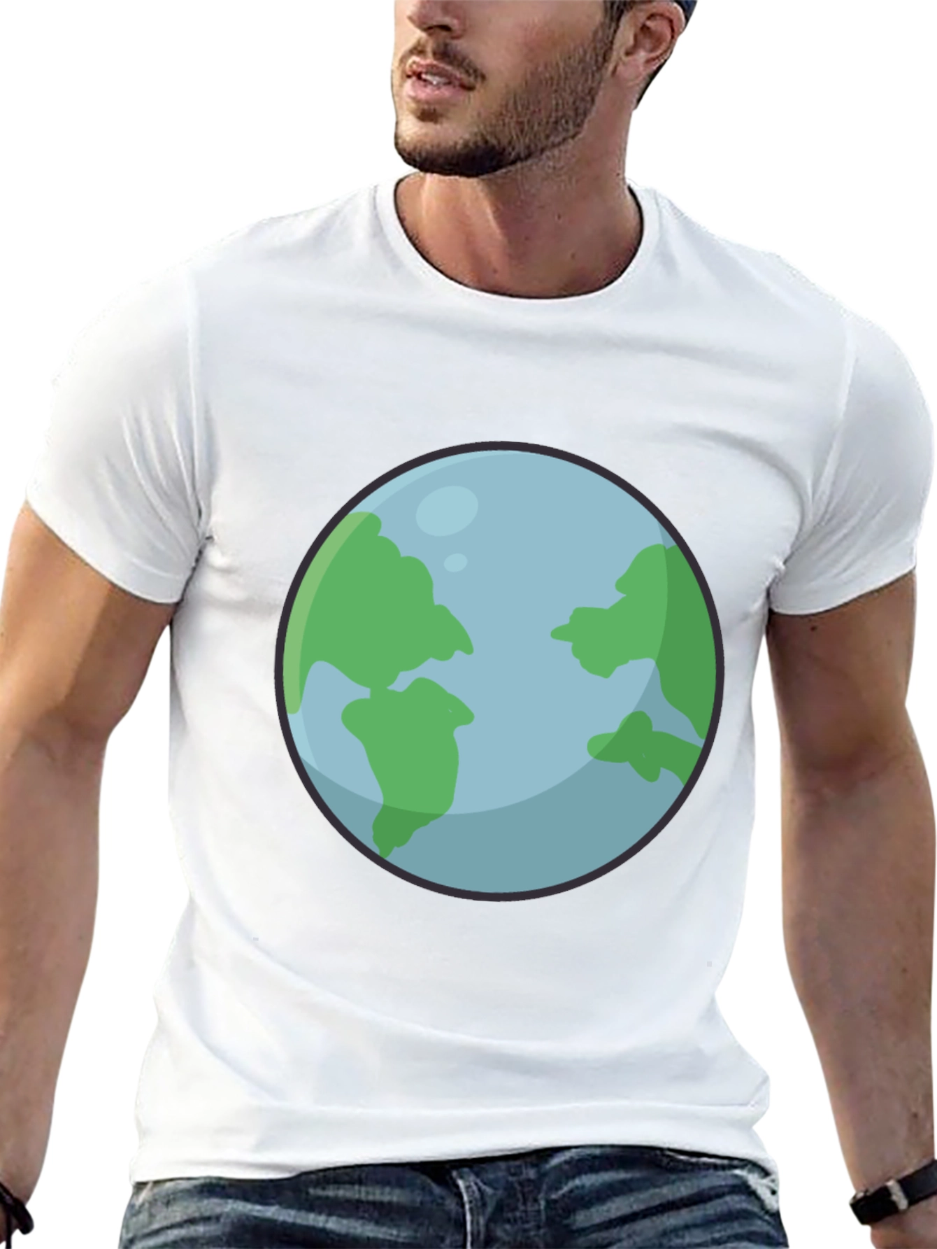 Earth Graphic Black T-Shirt