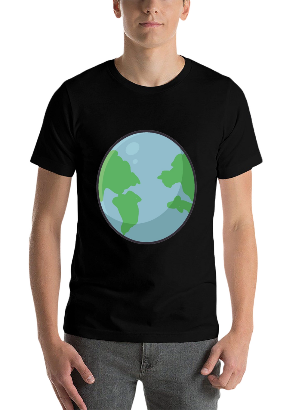 Earth Graphic Black T-Shirt