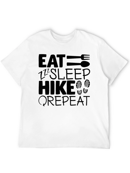Eat Sleep Hike Repeat Black T-Shirt