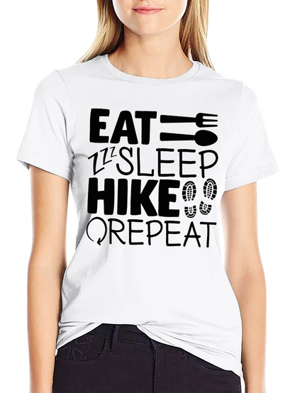 Eat Sleep Hike Repeat Black T-Shirt