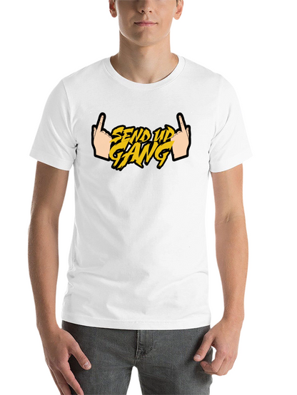 Send Up Gang Graphic Tee - Black Cotton T-Shirt