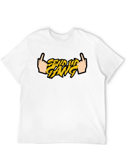 Send Up Gang Graphic Tee - Black Cotton T-Shirt