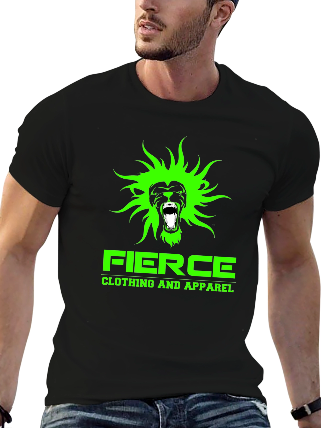 Fierce Lion Graphic T-Shirt - Bold Design