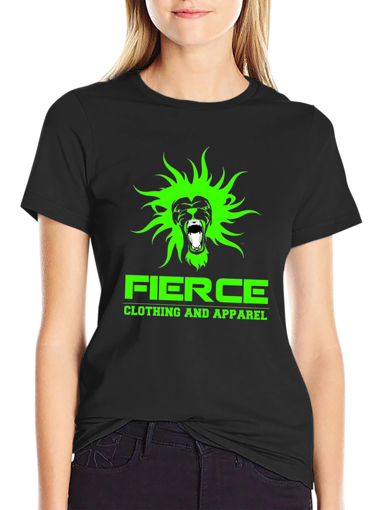 Fierce Lion Graphic T-Shirt - Bold Design
