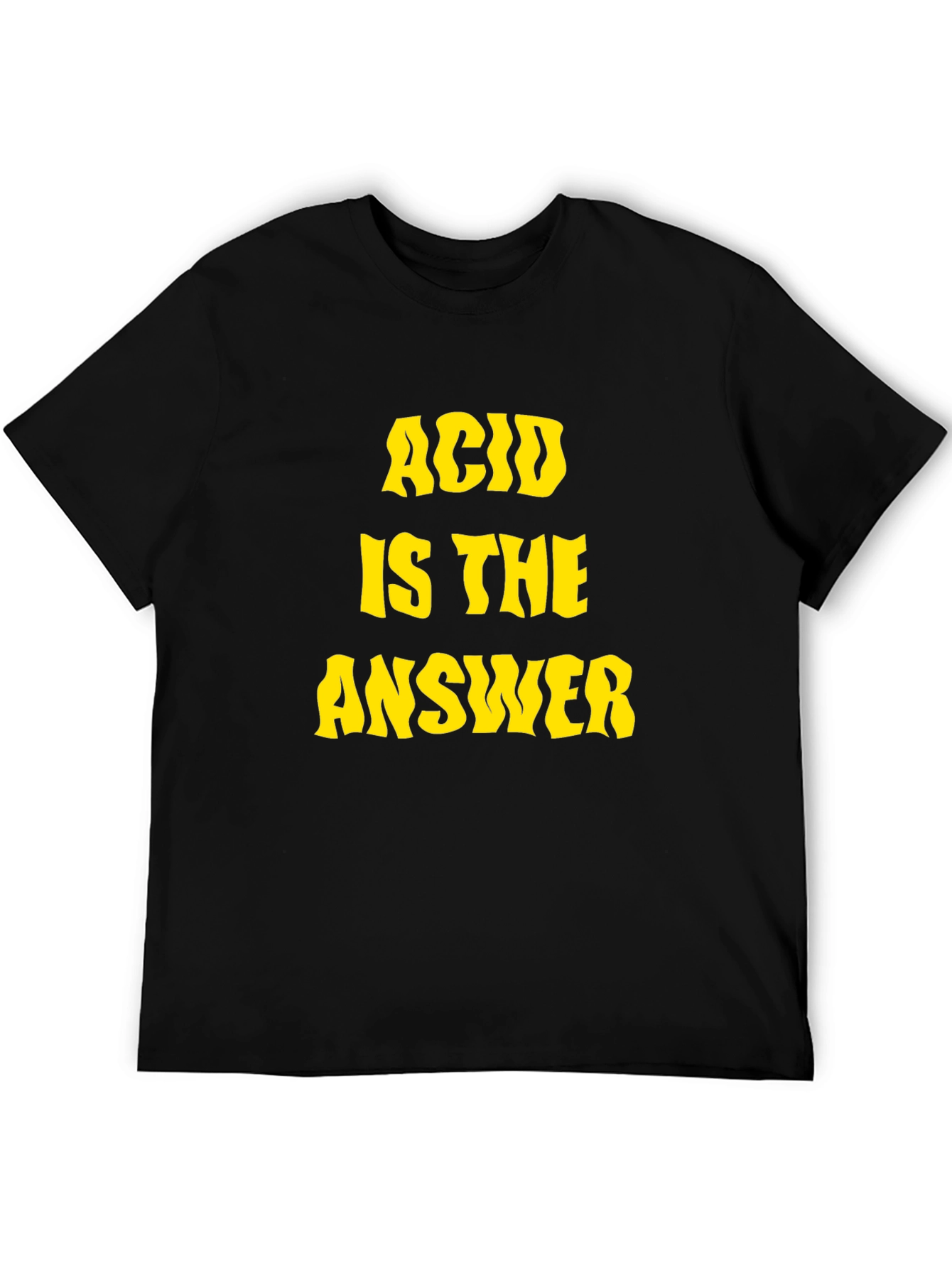 Acid Is The Answer Graphic Tee - Retro Statement T-Shirt