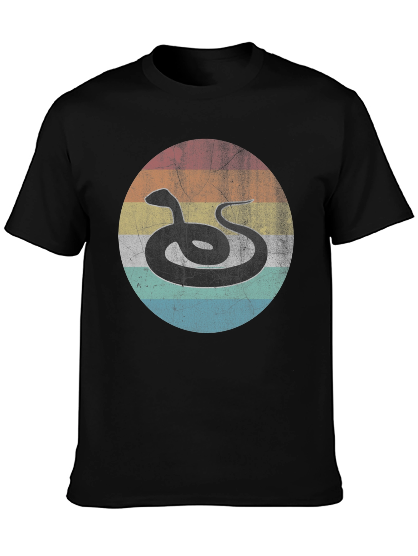 Retro Snake Graphic Tee - Unique Design