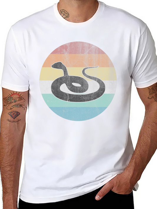 Retro Snake Graphic Tee - Unique Design
