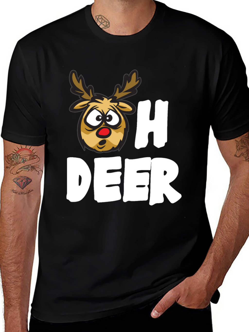 Oh Deer Funny Christmas T-Shirt