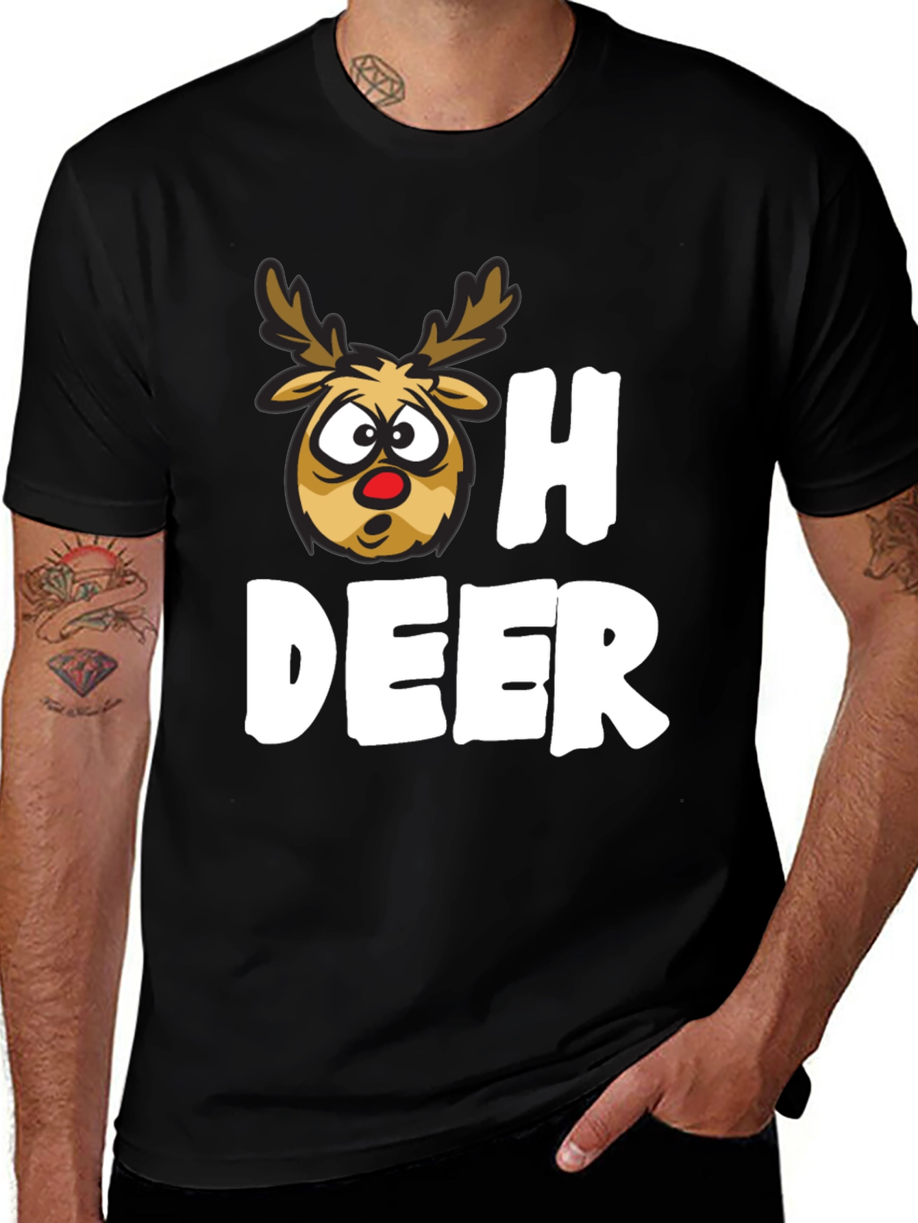 Oh Deer Funny Christmas T-Shirt