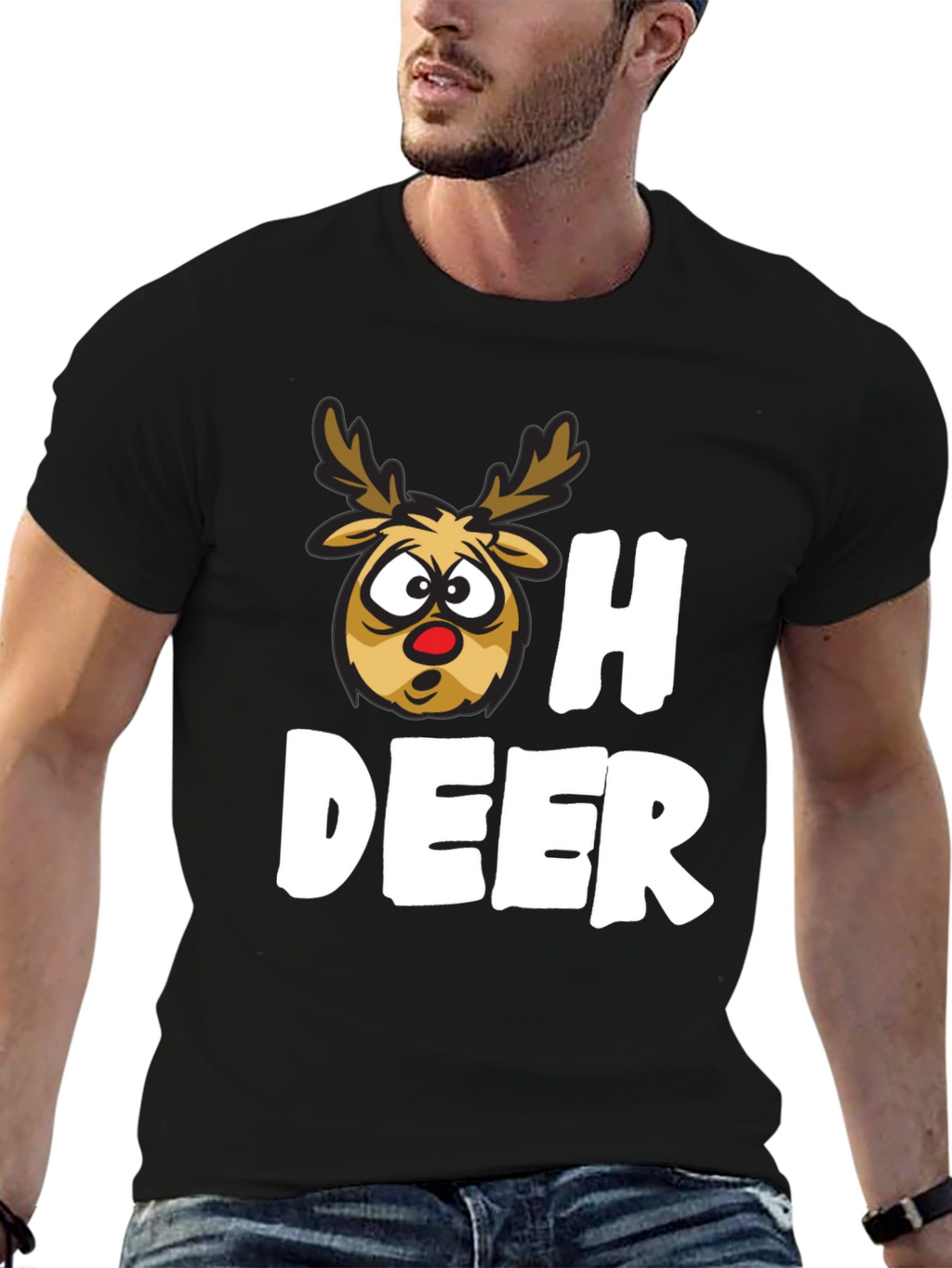Oh Deer Funny Christmas T-Shirt