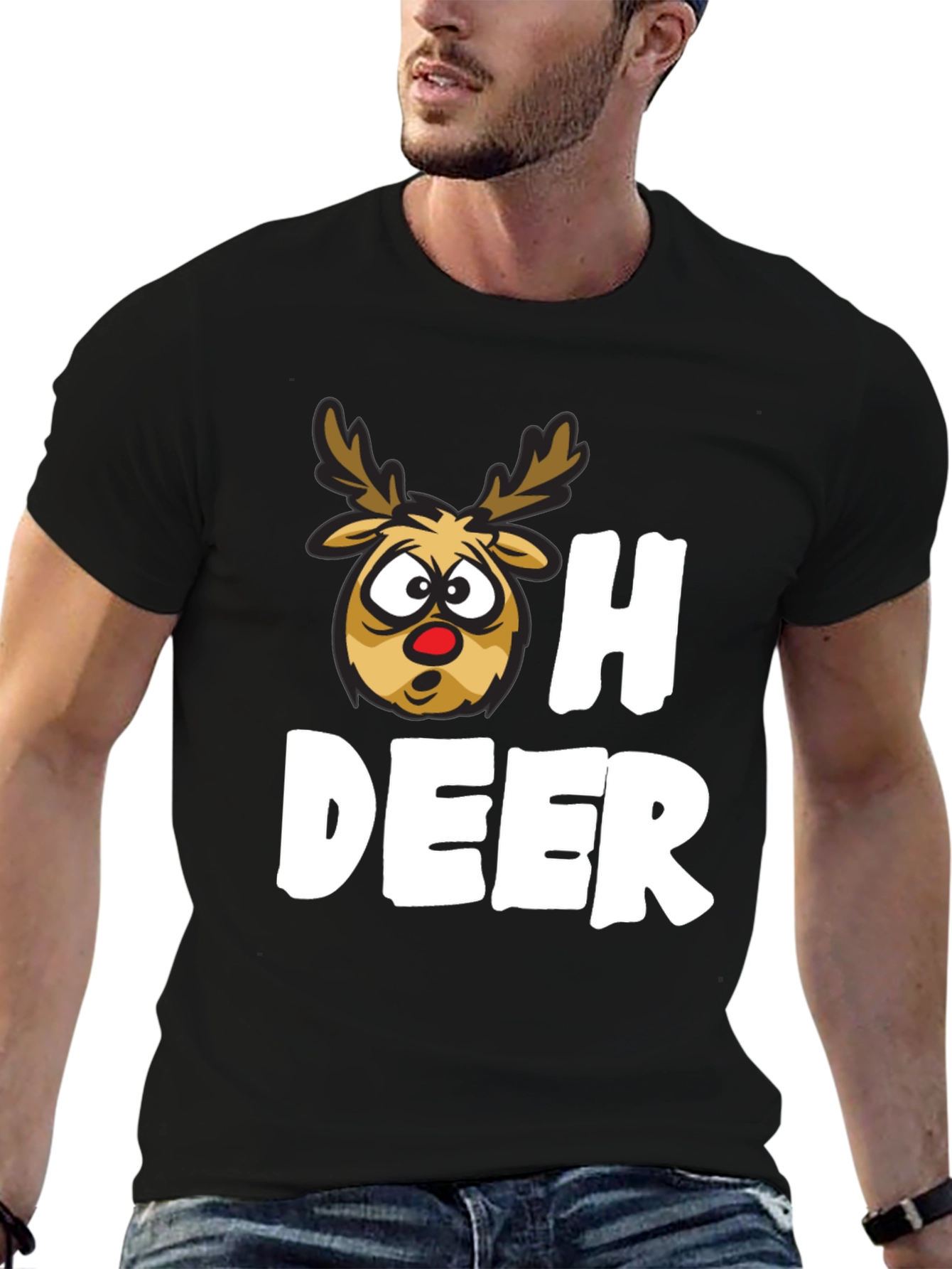 Oh Deer Funny Christmas T-Shirt