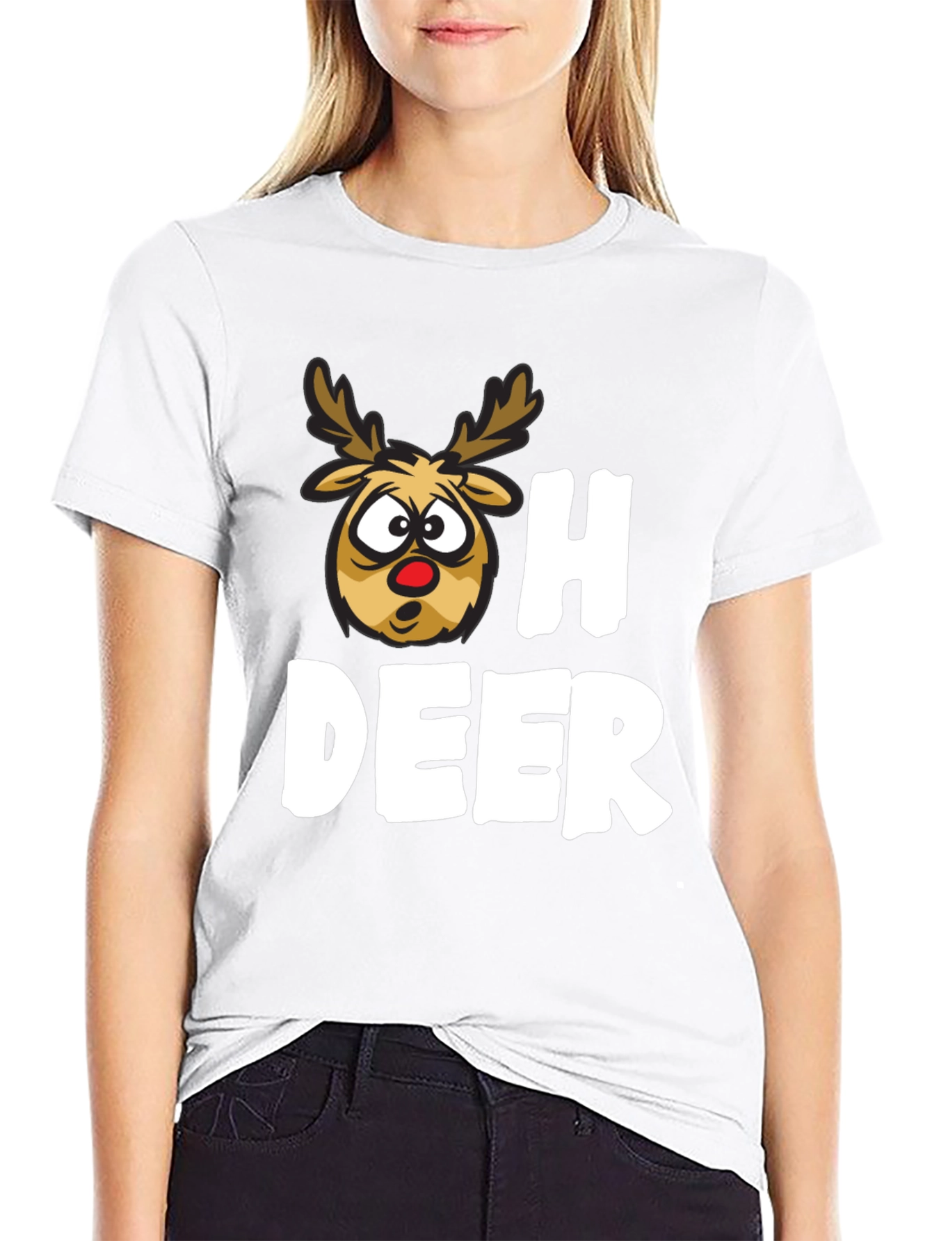 Oh Deer Funny Christmas T-Shirt