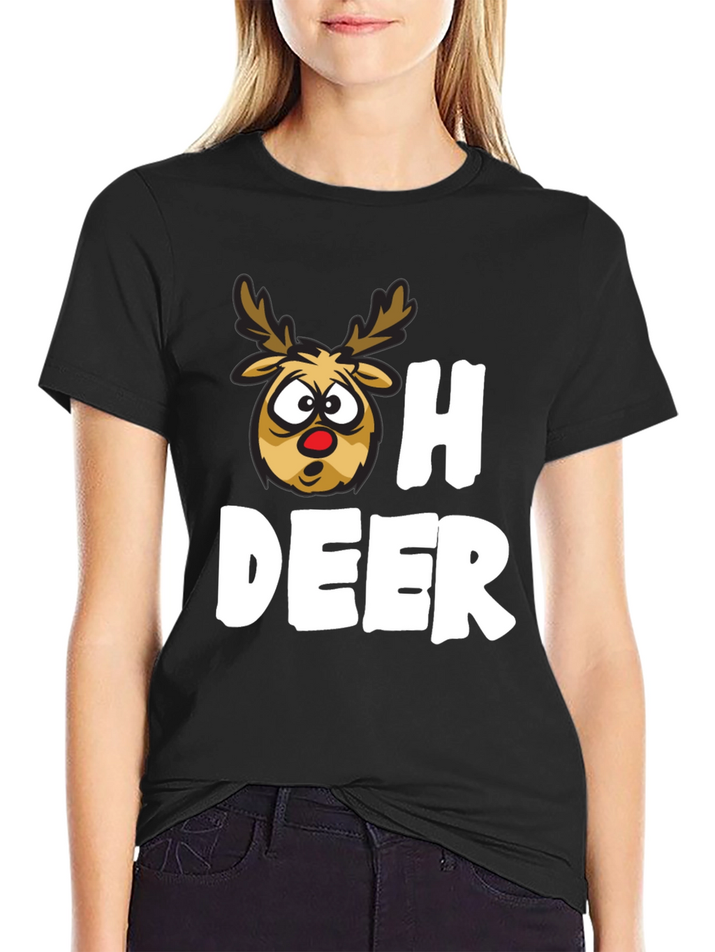 Oh Deer Funny Christmas T-Shirt