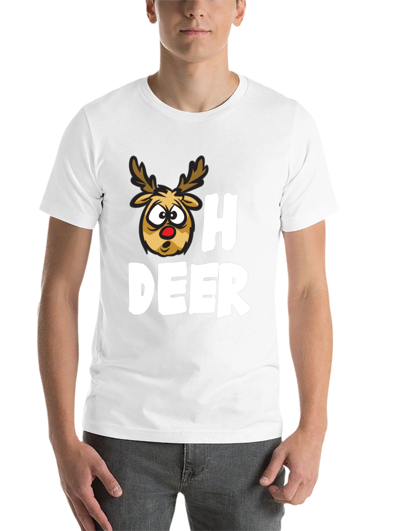Oh Deer Funny Christmas T-Shirt