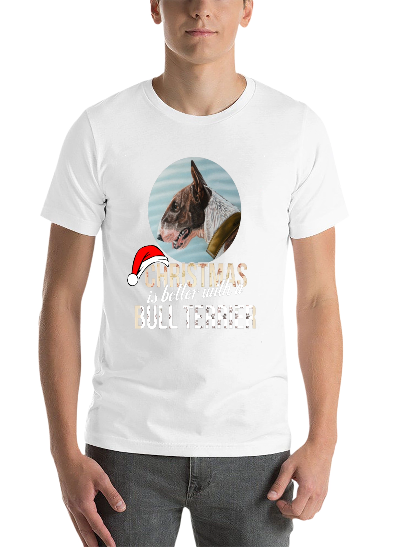Christmas Bull Terrier T-Shirt