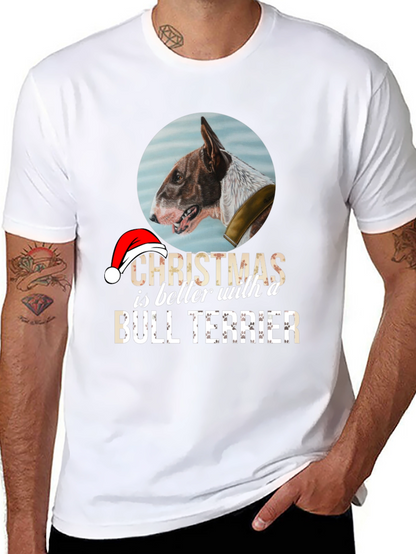 Christmas Bull Terrier T-Shirt
