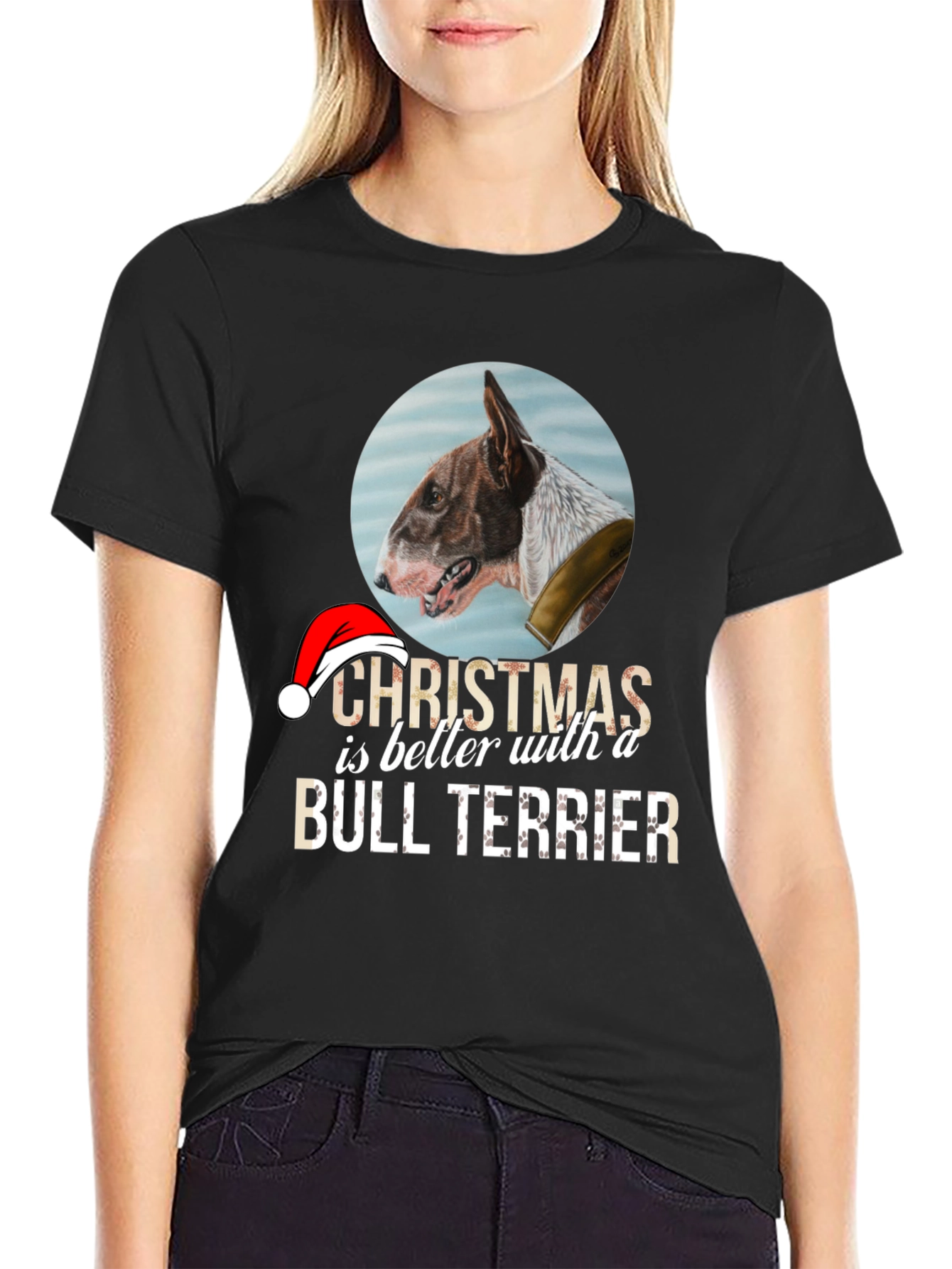 Christmas Bull Terrier T-Shirt