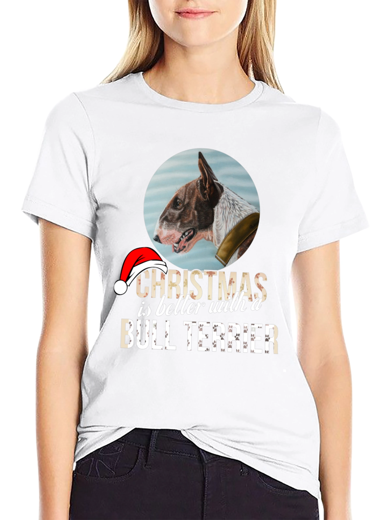 Christmas Bull Terrier T-Shirt