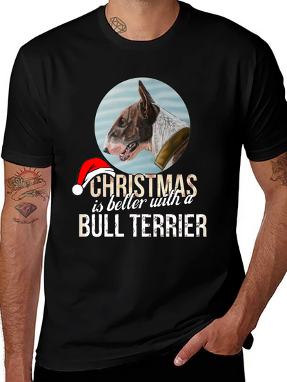 Christmas Bull Terrier T-Shirt