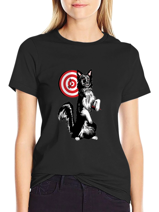 Dog Target T-Shirt - Unique Graphic Tee