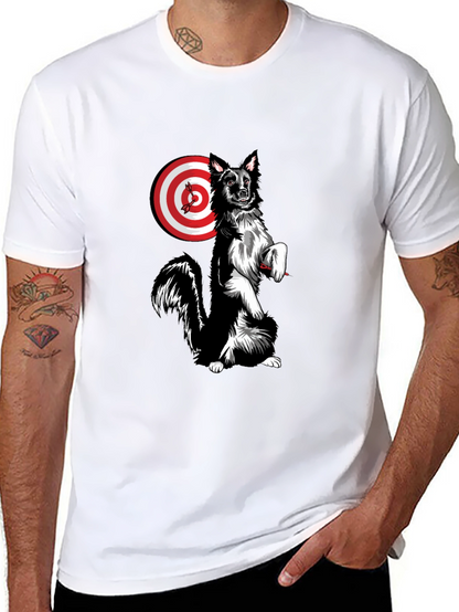 Dog Target T-Shirt - Unique Graphic Tee