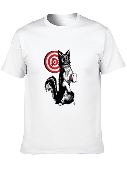 Dog Target T-Shirt - Unique Graphic Tee
